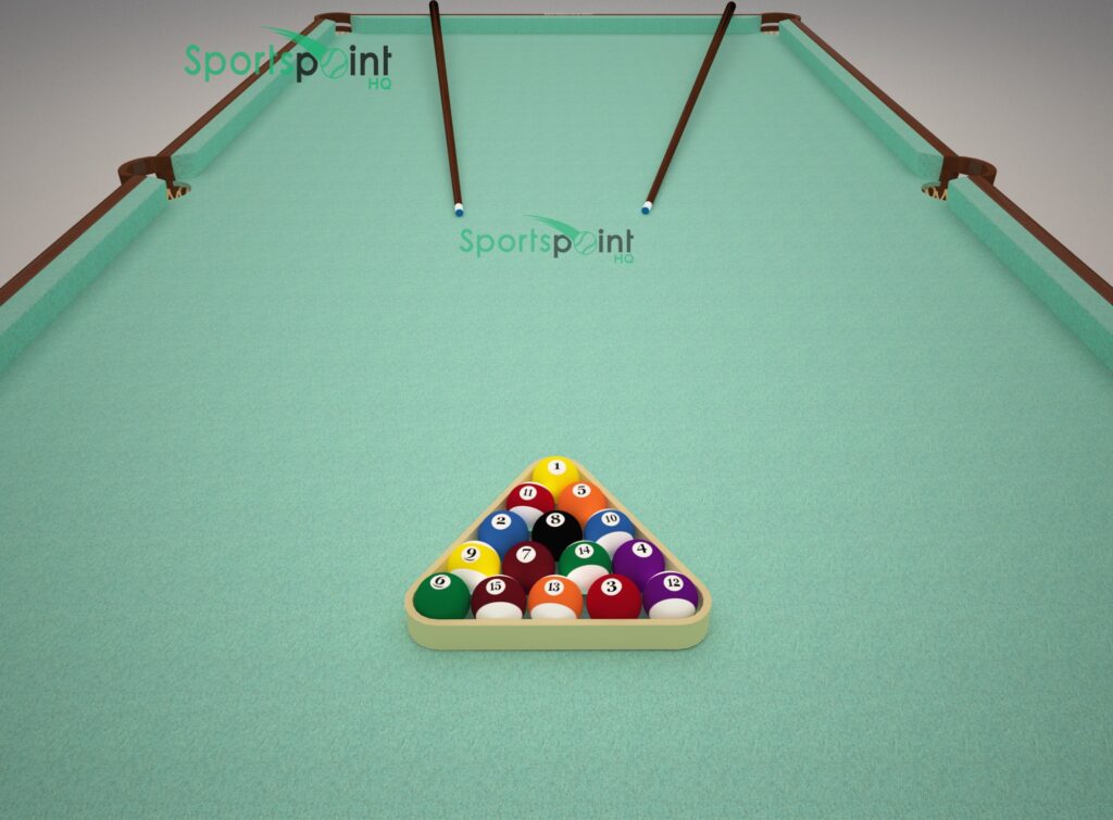 How to Rack an WPBA English Eight-Ball Table (Spots & Stripes).